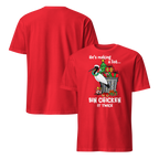 Bin Chicken It Twice Christmas T-Shirt – Funny Aussie Ibis Santa Tee