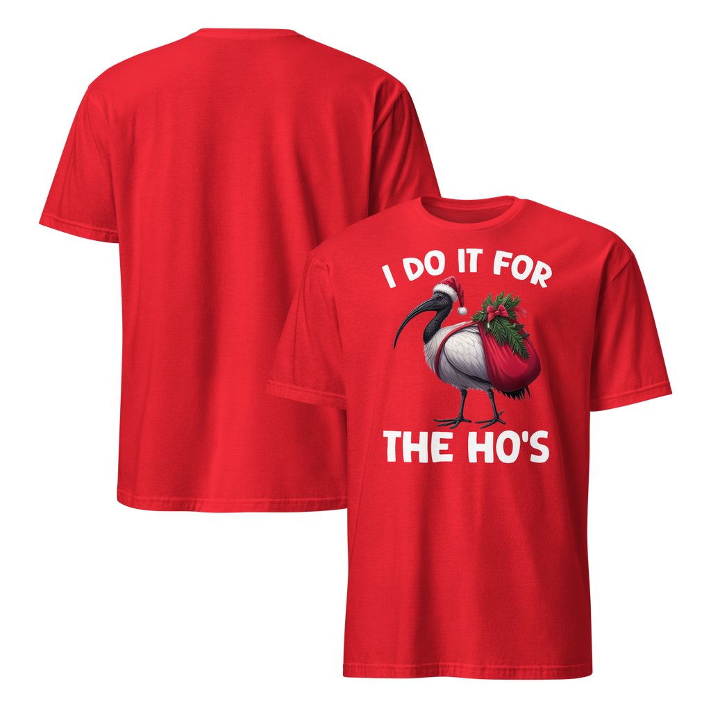I Do It For The Ho's Bin Chicken Christmas Tee
